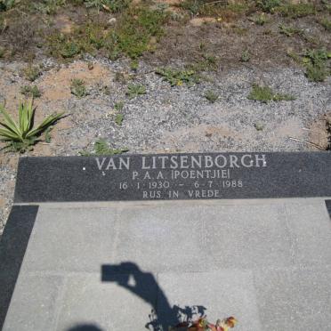 LITSENBORGH P.A.A., van 1930-1988