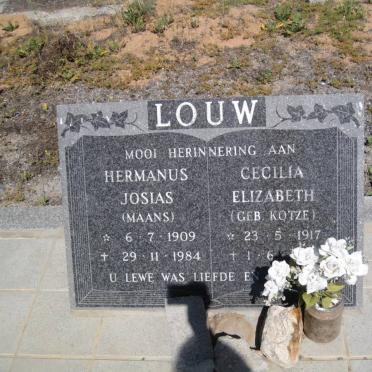 LOUW Hermanus Josias 1909-1984 &amp; Cecilia Elizabeth KOTZE 1917-1997