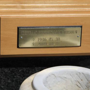 ROSSOUW Coenraad Hendrik Louw 1946-2009 