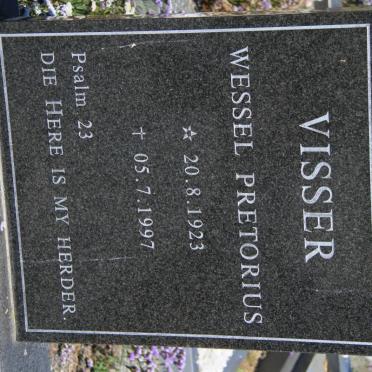 VISSER Wessel Pretorius 1923-1997