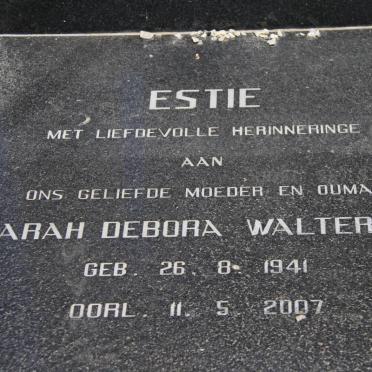 WALTERS Sarah Debora 1941-2007