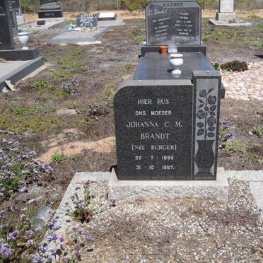 BRANDT Johanna C.M. nee BURGER 1895-1987