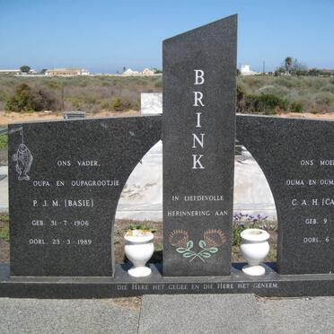 BRINK P.J.M. 1906-1989 &amp; C.A.H. 1907-1987