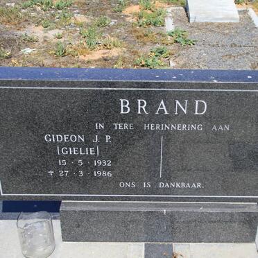 BRAND Gideon J.P. 1932-1986