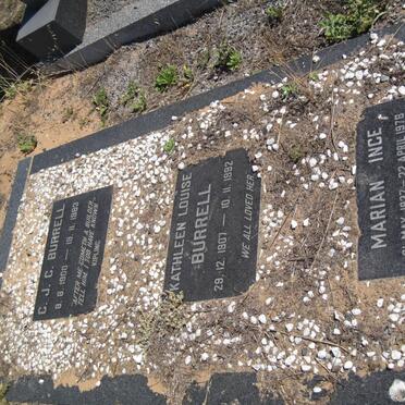 BURRELL C.J.C. 1900-1983 :: BURRELL Kathleen Louise 1907-1982 :: INCE Marian 1937-1978 