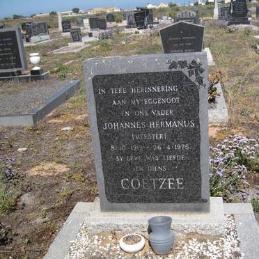 COETZEE Johannes Hermanus 1913-1975