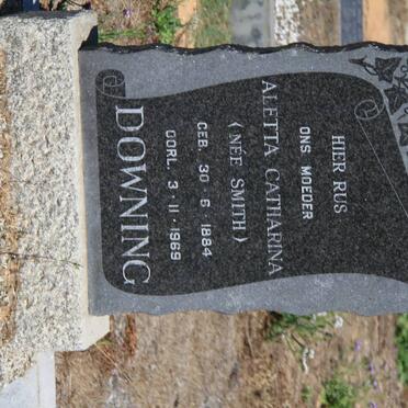 DOWNING Aletta Catharina nee SMITH 1884-1969