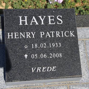 HAYES Henry Patrick 1933-2008