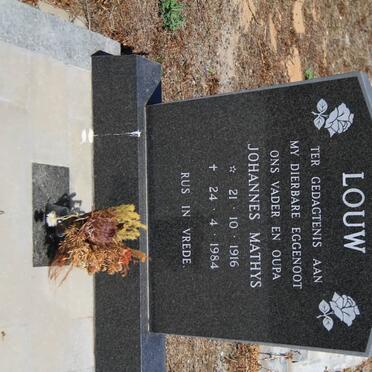 LOUW Johannes Mathys 1916-1984
