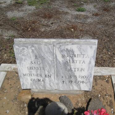 LATEN Magrieta Aletta 1907-1986