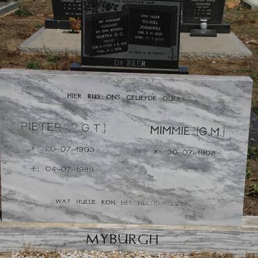 MYBURGH P.G.T. 1903-1989 &amp; G.M. 1908-
