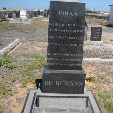 RIEDEMANN Johannes Jacobus 1916-1964