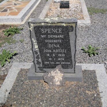 SPENCE Dina nee KOTZÉ 1930-1974
