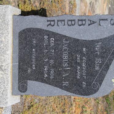 SLABBER Jacobus A.R. 1908-1964