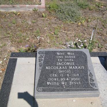 SMIT Jacobus Nicolaas Marais 1918-2001 &amp; Johanna Jacoba Magarietha 1919-1987 