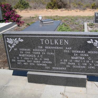 TOLKEN Marthiunus J.C. 1910-1983 &amp; Martha G. 1912-1995
