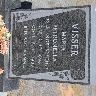 VISSER Maria Petronella nee ENGELBRECHT 1896-1983