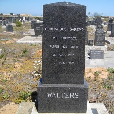WALTERS Gerhardus Barend 1905-1965
