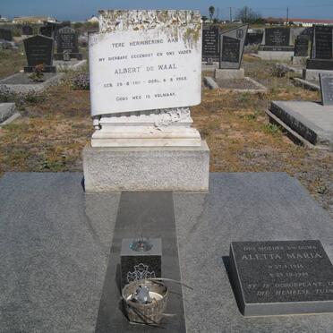 WAAL Albert, de 1911-1968 :: DE WAAL Aletta Maria 1928-1998 