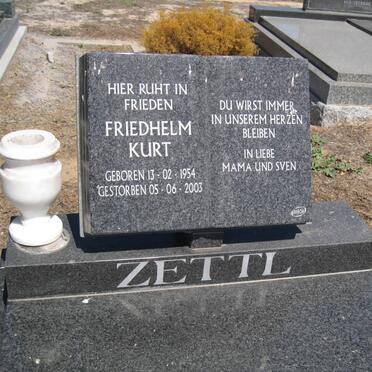 ZETTL Friedhelm Kurt 1954-2003