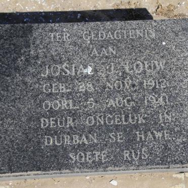 LOUW Josias J. 1912-1941