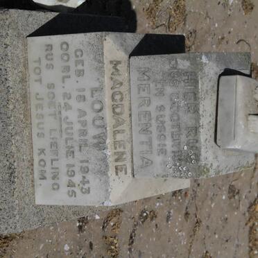 LOUW Merentia Magdalene 1943-1945
