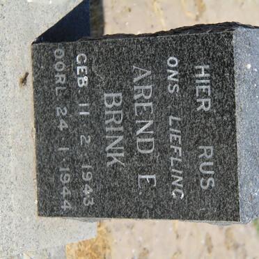 BRINK Arend E. 1943-1944