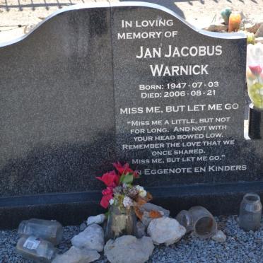 WARNICK Jan Jacobus 1947-2006