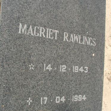 RAWLINGS Magriet 1943-1994