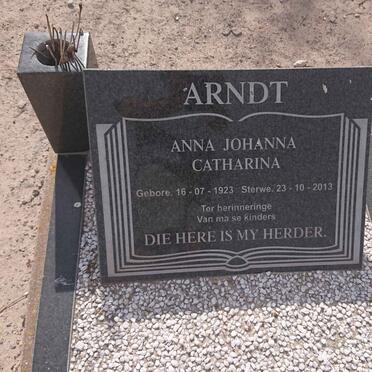 ARNDT Anna Johanna Catharina 1923-2013