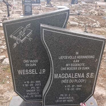 BADENHORST Wessel J.P. 1946-2017 & Magdalena S.E. DU PLOOY 1946-2011