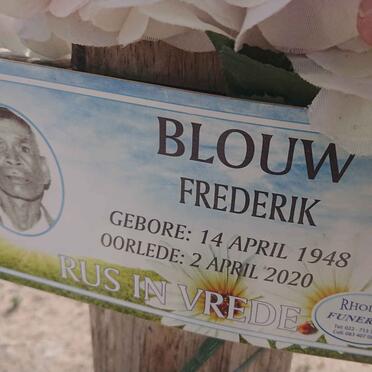 BLOUW Frederik 1948-2020