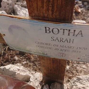 BOTHA Sarah 1970-2019