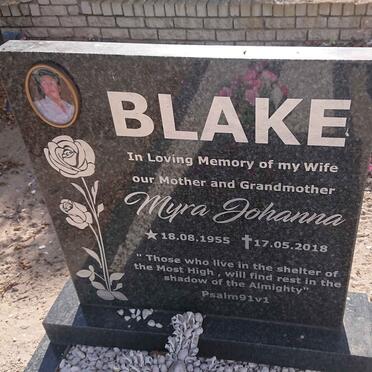 BLAKE Myra Johanna 1955-2018