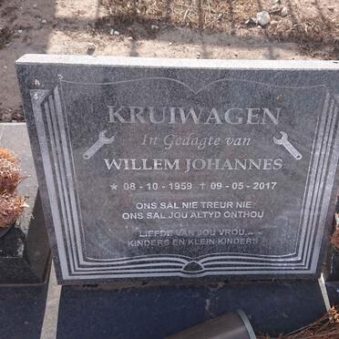 KRUIWAGEN Willem Johannes 1959-2017