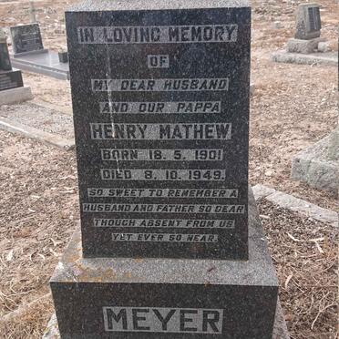 MEYER Henry Mathew 1901-1949