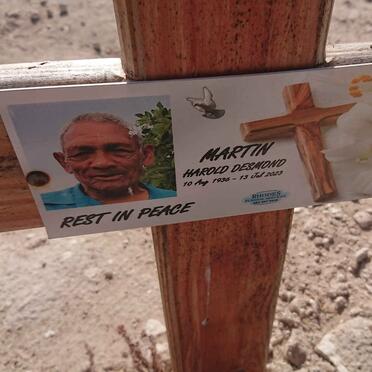 MARTIN Harold Desmond 1936-2023