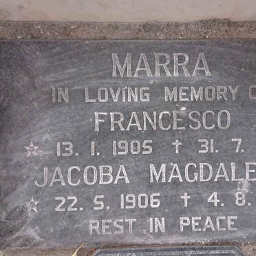 MARRA Francesco 1905-1979 & Jacoba Magdalena 1906-1988