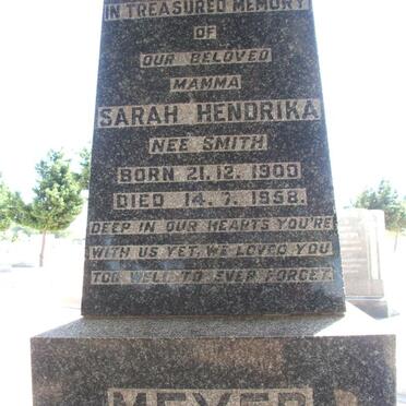 MEYER Sarah Hendrika nee SMITH 1900-1958