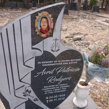 RODGERS Avril Patricia 1958-2018