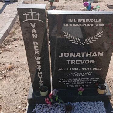 WESTHUIZEN Jonathan Trevor, van der 1960-2022