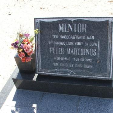 MENTOR Peter Marthinus 1919-1999