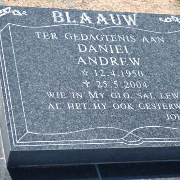 BLAAUW Daniel Andrew 1950-2004