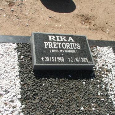 PRETORIUS Rika nee MYBURGH 1960-2005