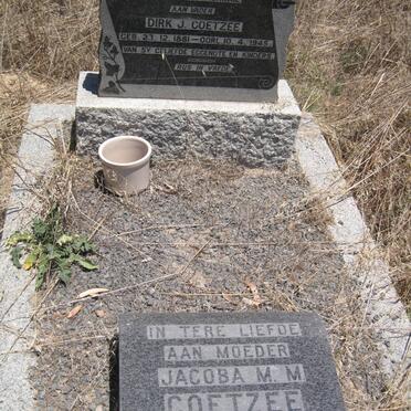 COETZEE Dirk J. 1881-1945 &amp; Jacoba M.M. DE BEER 1892-1984