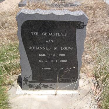LOUW Johannes M. 1881-1966
