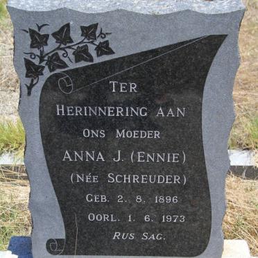 NIEUWOUDT Anna J. nee SCHREUDER 1896-1973