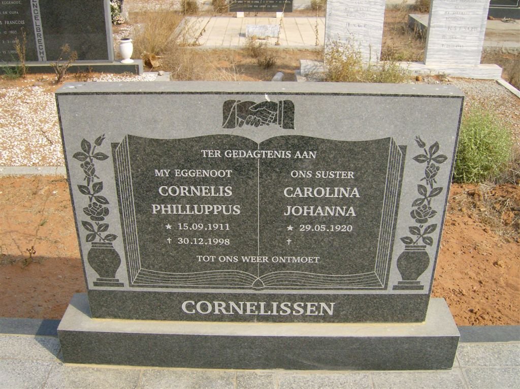 CORNELISSEN Cornelis Philluppus 1911-1998 &amp; Carolina Johanna 1920-