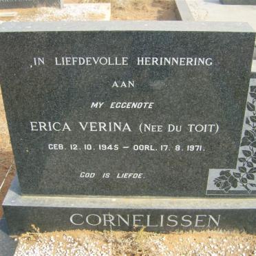 CORNELISSEN Erica Verina nee DU TOIT 1945-1971