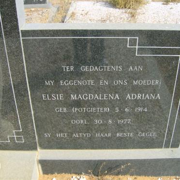 GAGIANO Elsie Magdalena Adriana nee POTGIETER 1914-1977